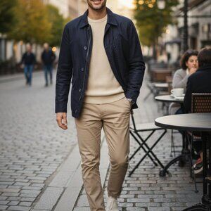 Covington Men's Navy Blue Field Jacket - Size S | Lightweight Utility Coat